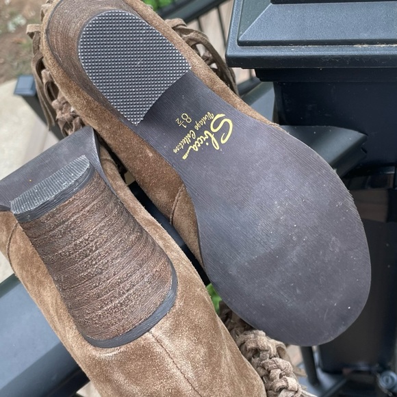 Sbicca Vintage Collection suede fringe boots size 8.5 - Picture 2 of 7